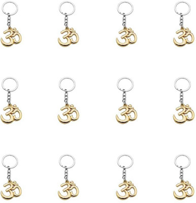 BLESSINGS Set of 12 OM Gold Metal Key Chain