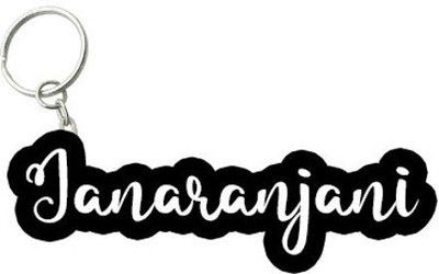 Prihit NEW_Janaranjani Black White Name Keychain Key Chain