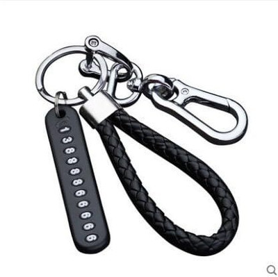 MELUDI Keychain Anti Lost Car Keychain with Phone Number Pendant Universal Car Keychain Key Chain