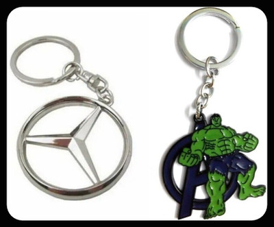 Jainzon Mercedez Metal And Hulk Avengers Metal Keychain_z192 Key Chain