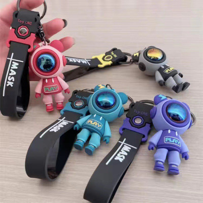 Samvardhan Astronaut Keychain Pilot Bear Strap Keychain Keyrings (Random Color)Pack of 1 Key Chain