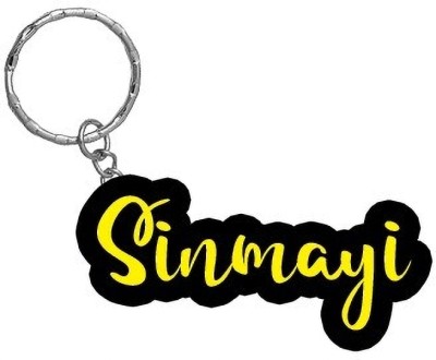 SY Gifts Sinmayi Name Black Yellow Name Keychain Key Chain