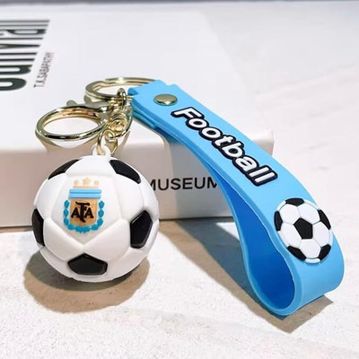 GKM Trendy Soccer 3D football keychain with strap for boys & girls Key Chain