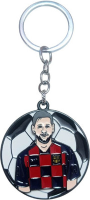 PEARLISH Premium Quality Messi 360 Degree Rotating Keychain Key Chain