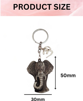 M Men Style Lord Ganesha Om Metal Key Ring – Keychain for CarBike & OfficeSkey615-615 Key Chain