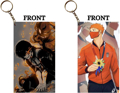 Hariyaali Enterprises LLP BACHIRA WITH HIS EGO X HINATA NATIONAL PLAYER Unique Style 2 pcs Combo Key Chain