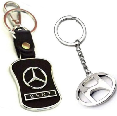 BBG FK_Combo of Benz Leather & Hyundai metal keychain & Best quality keychain Key Chain