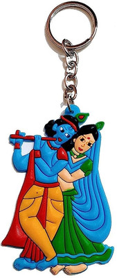 Meeko.com Radha Krishna rubber keyring Key Chain