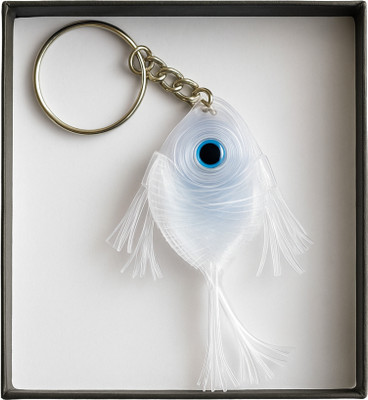 MDealz Handmade Fish Keyring Unisex Bag Charm, Keychain & Stylish Decorative Hanging 2 Key Chain