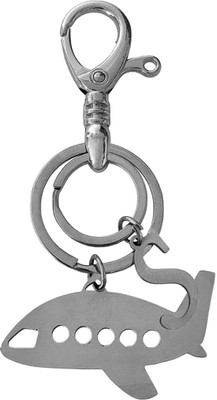 Shiv Jagdamba Personalized Airplane With Alphabet S Keychain ShivKey2022523 Key Chain