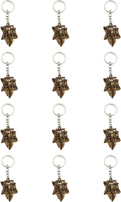 BLESSINGS Set Of 12 Leaf Ganesha Key Chain