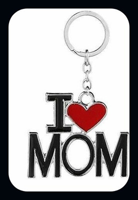 MAG BEE I Love MOM | Mothers Day | Gift Heart For Car/Bike/Boys/Girls-kC44-Premium Key Chain