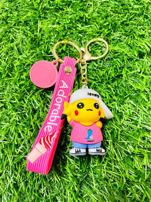 Next Gen Keychains Adorable Pikachu premium quality 3D pvc keychain with hook Key Chain