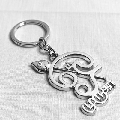 SCO Lord Murugan Muruga Tamil Text OM With Vel Metal Keychain For Men Women|Om Vel Key Chain