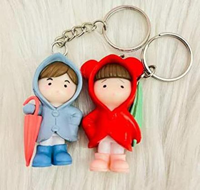 AMANVANI Cute Couple Valentine's Lover for Keychain Key Ring for Girls Boys Return Gifts Key Chain