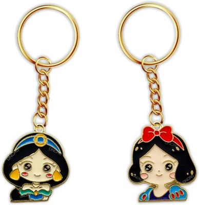 ONCRO Key chain keyring Jasmine Snow white doll pendant charm bike keychain key ring Key Chain