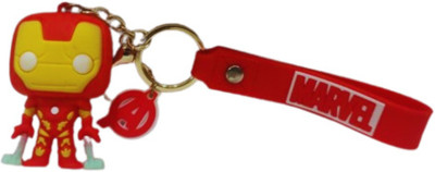 MiniFab 3D Iron Man Superhero - Silicone Figurine with Strap - Key Chain