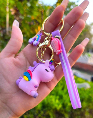 OFM Premium Quality Unicorn With Buckle and Belt Key Chain