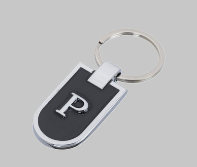 SRG Stainless Steel Alphabet Letter P Keyring Metal Initials AntiRust Keychain Key Chain