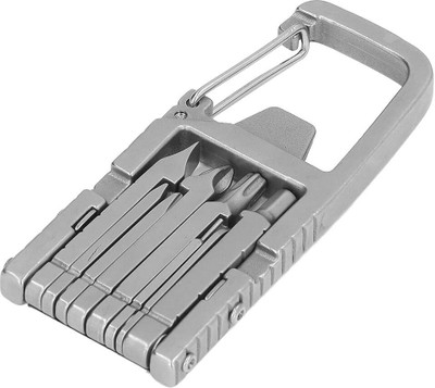 sannidhi 12 in 1 Stainless Steel Multi Tool Keychain Multitool with Quick Release Buckle Key Chain