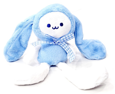 ADOREAL Kawaii Bunny Soft Toy Blue And White Color Plush Doll Keychain And Keyring Key Chain