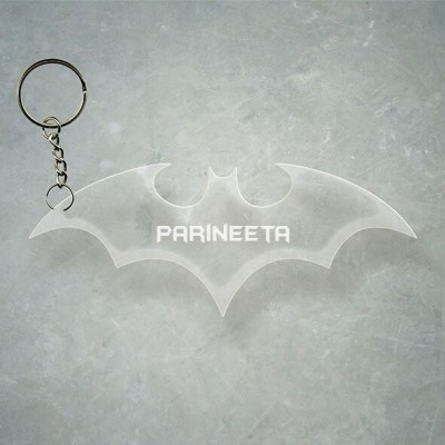 SY Gifts Batman Logo Desigh With Parineeta Name Key Chain