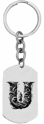 Sullery Stainless Steel Alphabet Letter Keychain Initial CharmSullery2025466 Key Chain