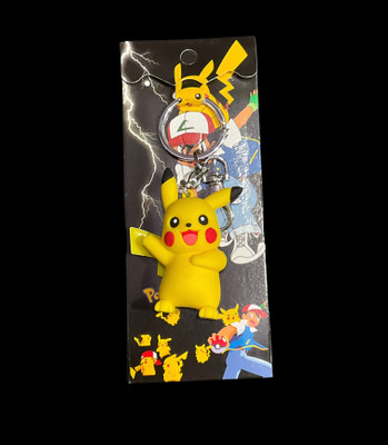 sky enterprises Cute Action Character 3D Keychain With Charm.(Color-Yellow),1 Piece Key Chain