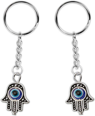 ONCRO Key chain keyring hamsa Evel eye hand charm car bike keychain key ring KeyChain Key Chain
