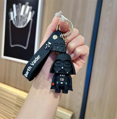 SSAppliances Black Darth Silicone Keychain - 3D Star Wars Darth Vader Keychain for Fans Key Chain