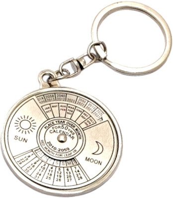 auteur Metal Keyring with Built-in 50 Years Calendar - Stylish and Functional Key Chain