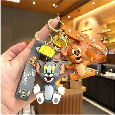 Pitreshwar Tom and Jerry Keychain | stand Couple Keychains | Key Chain for Girls | Key Chain