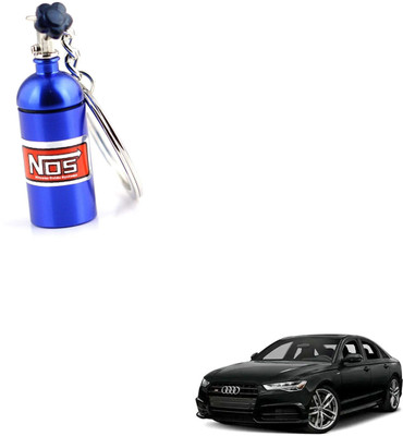 SEMAPHORE NOS Bottle Keychain Pill Box Storage Key Ring Blue for Audi S6 Key Chain