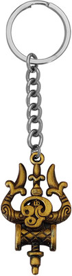 Shiv Jagdamba Lord Shiv Trishul Damaru Tamil OmCopper KeychainShivSkey2022311 Key Chain