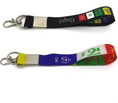 Virom Tibetan Ladakh Prayer OM & JULLEY Keychain Combo Lanyard For Car Bike Home Keys Key Chain