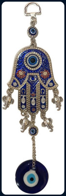 GIKH Double Hamsa Hand Evil Eye Keychain-Keychain Key Chain