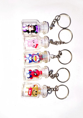 SHIVRAJ Pac of five cartoon character key chain Key Chain