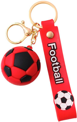 PEARLISH Football 3D Silicone Keychain Key Chain