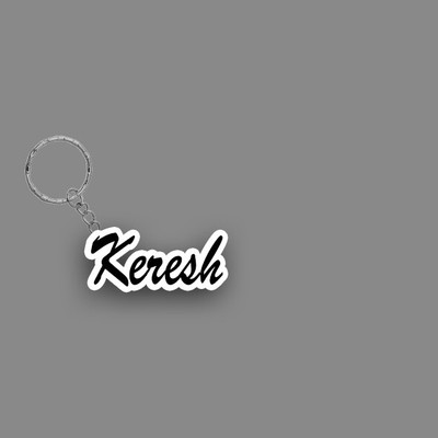 SY Gifts SYG Keresh Name Keychain White And Black Key Chain
