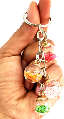 ShopTalk Bottle Glitter round Girls Key Chain
