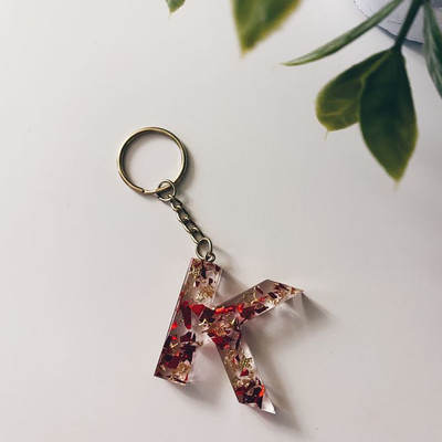 SnipNclip Crafts K Letter Keychain Key Chain