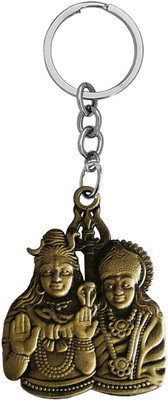 M Men Style Religious Shiv Mahadev And Parvati Key Chain for Good Luck/Gifting SKey2024200 Key Chain