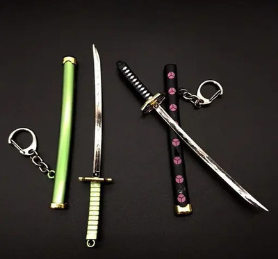 SMK ENTERPRISES Zoro Katana Keychain |Stylish Collectible Gift for Boys & Girls(Set of 2) Key Chain