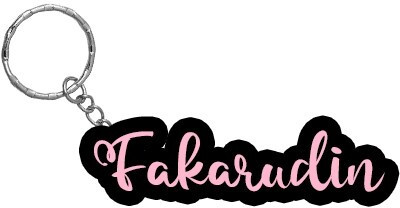 SY Gifts BPK Fakarudin Name Keychain Key Chain