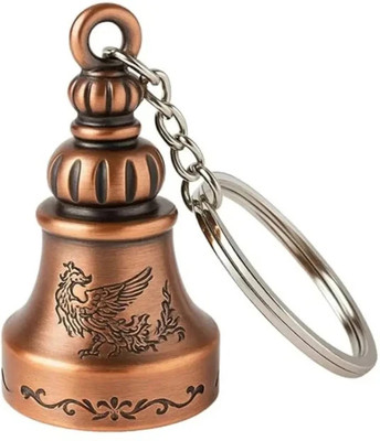 Wonderwhimzy Tibetan Bell Keychain Temple Bell Keychain Metal Guardian bell Key Chain Key Chain