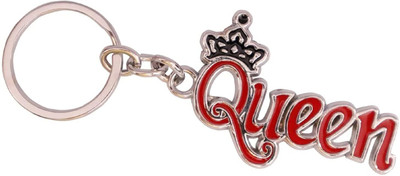 Augen Limited Edition Queen 2 Stainless Steel Key Ring Anti-Rust (Pack Of 1) Metal Key Chain