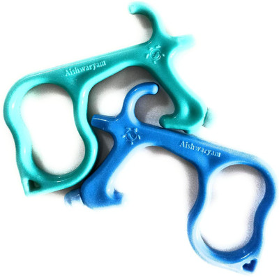 AISHWARYAM Non Touch Multipurpose Safety 2 pcs Key Chain