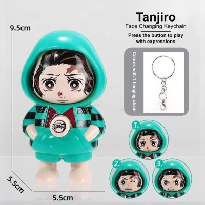 pap Tanjiro Expression Changeable Toy Key Chain