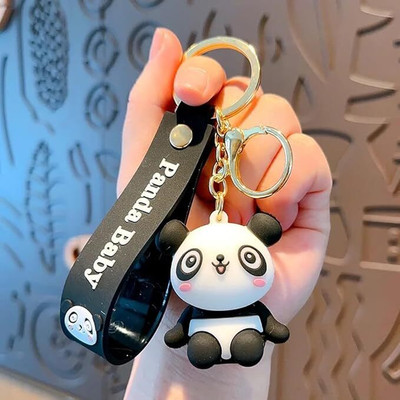 posxo Cute Baby Panda 3D Keychain | Keyring & Quirky Bag Key Chain