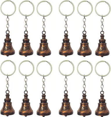 Newview Tibetan Brown Bell Keychain pack of 12 Key Chain